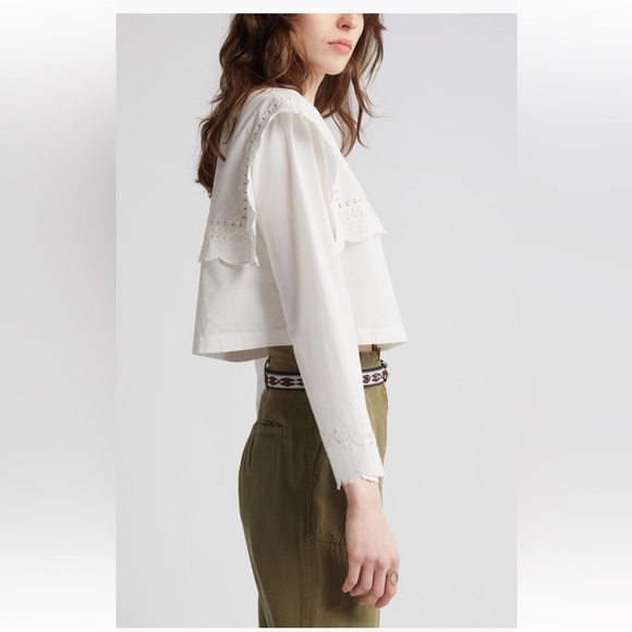 TREASURE & BOND Cutwork Yoke Crop
Cotton Blouse Ivory XL NWT Nordstrom SOLD OUT - Picture 10 of 16